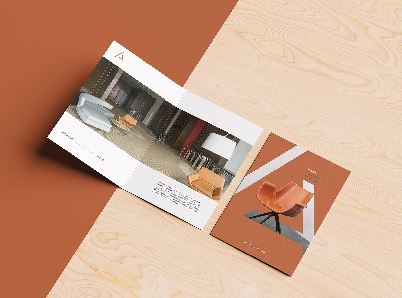 Folded A5 Flyer Mockup 2 min